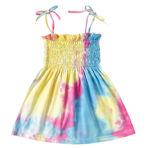 Infant/Toddler Girl's Tie-Dye Twirl Dress