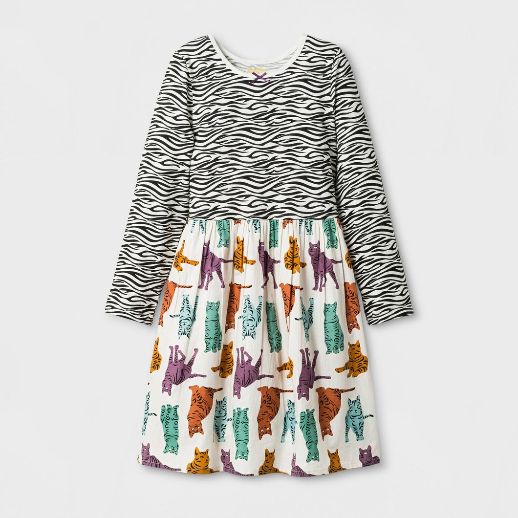 Girl's Zebra Kitty Dress