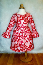 Girl's Red Hearts Twirl Dress