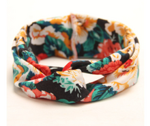 Girl's Red & Floral Knotted Headband