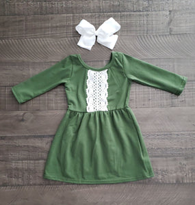 Girl's Holiday Lace Dress (3 Colors)