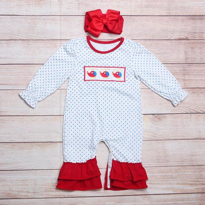 Infant Girl's Helicopters Romper