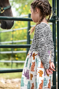 Girl's Zebra Kitty Dress