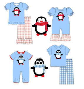 Girl's Winter Penguin 2PC Tunic Set