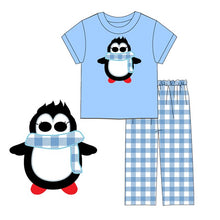 Boy's Winter Penguin 2PC Pants Set