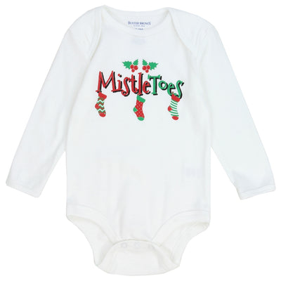 Infants Holiday Romper - Mistle Toes