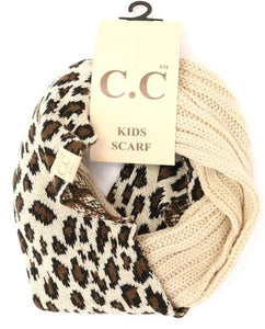 KIDS Leopard Print CC Infinity Scarf