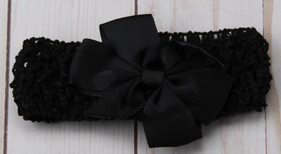 Girl's - Knitted Headband - Black