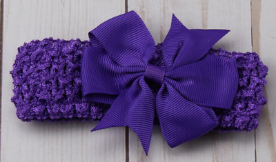 Girl's - Knitted Headband -Purple