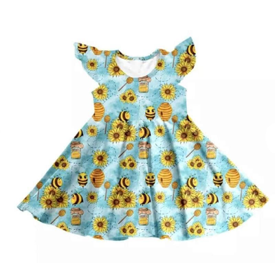 Girl's Honey Bee Twirl Dress