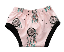 Patterned Girl's Bummies  - Pink Dream Catcher